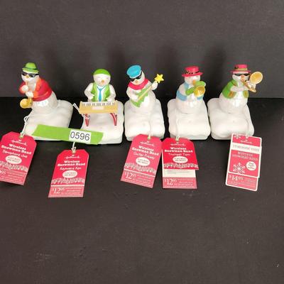 Lot of 5 Hallmark Wireless Snowman Band Joe Ken Freddy Tom Tony