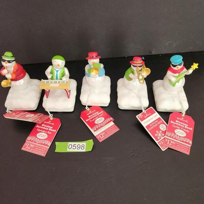 Lot of 5 Hallmark Wireless Snowman Band Joe Ken Freddy Tom Tony