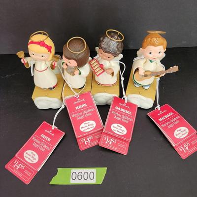 4 Hallmark Wireless Children Angel Choir Faith Gabriel Hope Michael