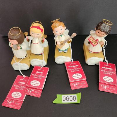 4 Hallmark Wireless Children Angel Choir Faith Gabriel Hope Michael