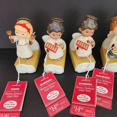 Lot of 7 Hallmark Wireless Children Angel Choir Faith Gabriel Hope Michael
