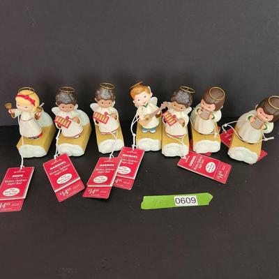 Lot of 7 Hallmark Wireless Children Angel Choir Faith Gabriel Hope Michael