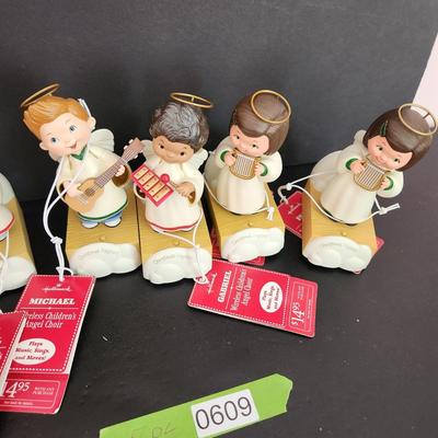 Lot of 7 Hallmark Wireless Children Angel Choir Faith Gabriel Hope Michael