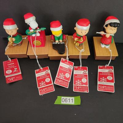 5 Hallmark Peanuts Gang Band Charlie Brown Snoopy Schroeder Lucy Linus