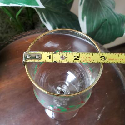 Set of 4 Holiday Libbey Wine or Water Glasses