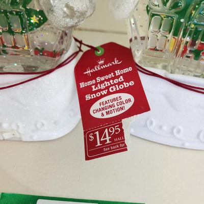 3 Hallmark Home Sweet Home Lighted Snow Globes