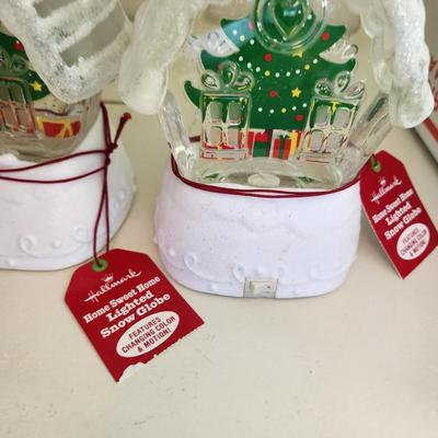 3 Hallmark Home Sweet Home Lighted Snow Globes