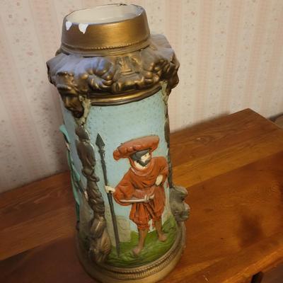 16" tall ceramic mug