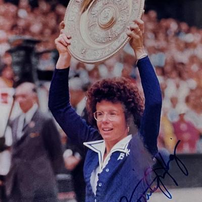 Billie Jean King signed photo