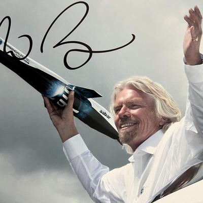 Virgin Galactic Richard Branson signed photo