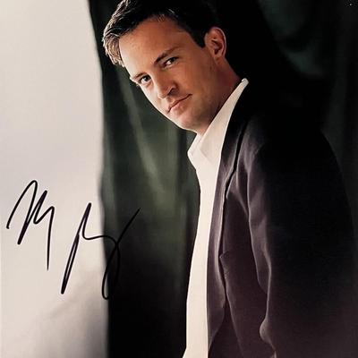 Friends Matthew Perry signed photo