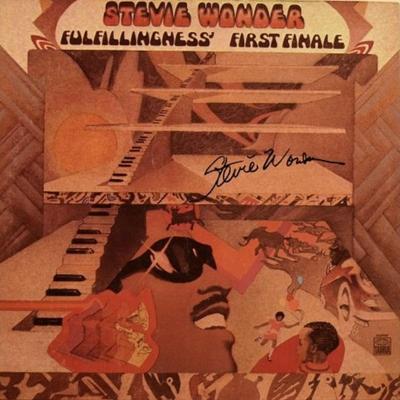 Stevie Wonder signed "Fulfillingness First Finale" album 