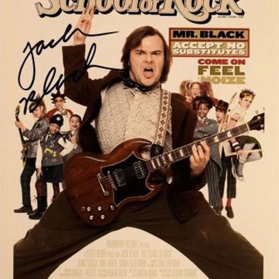 Jack Black signed promo photo 