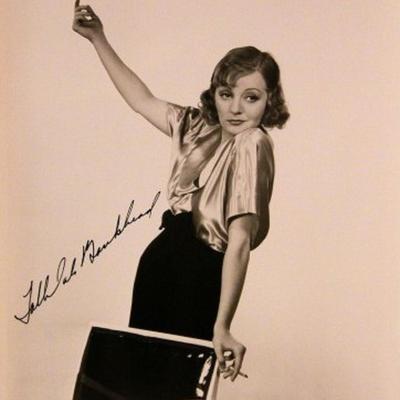 Tallulah Bankhead signed promo photo 