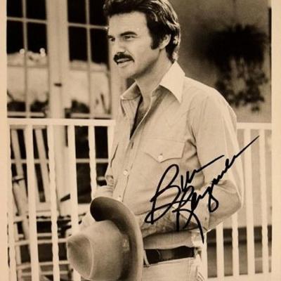 Burt Reynolds signed Smokey and The Bandit movie photo 
