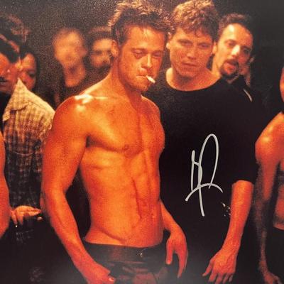 Fight Club Brad Pitt signed photo