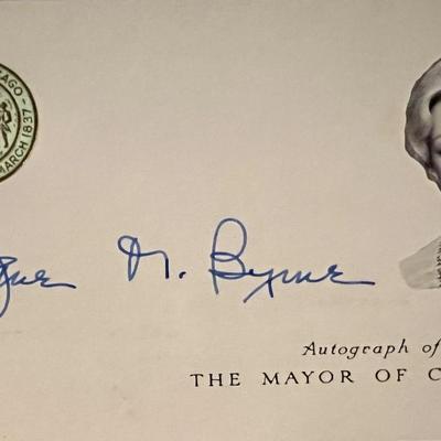 Jane M. Byrne signed card