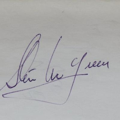 Steve McQueen signed slip