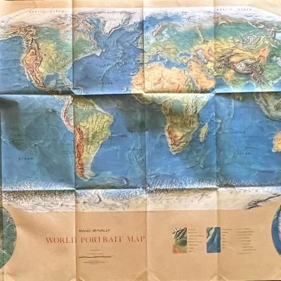 World Map 34x52 inches