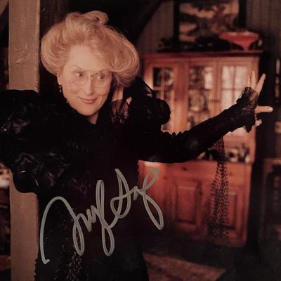 A Series of Unfortunate Events Meryl Streep signed photo