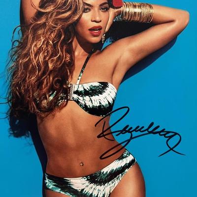 Beyonce signed photo