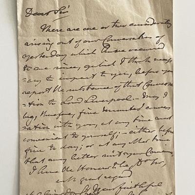 William Gifford signed handwritten vintage letter
