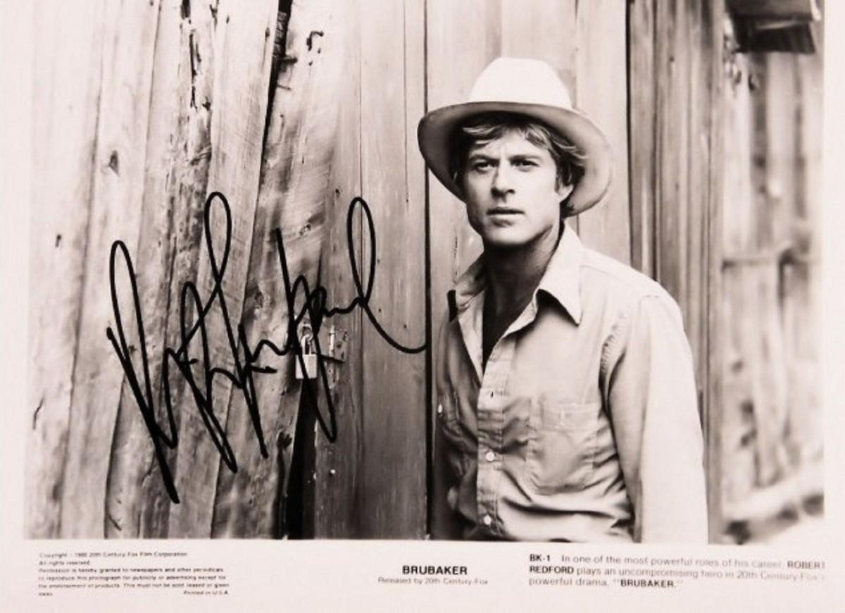 Robert Redford signed photo Western main image 1