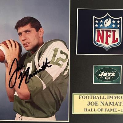Joe Namath signed photo