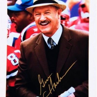 Gene Hackman signed portrait photo 
