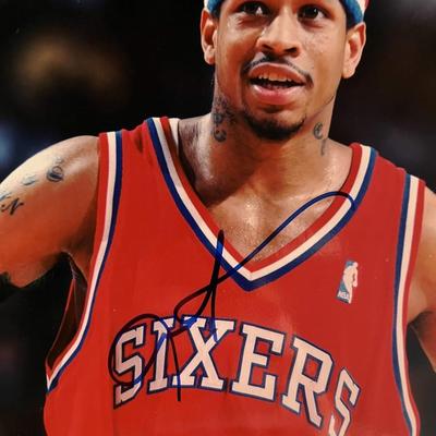 Allen Iverson signed photo