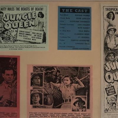 Jungle Queen ad display. 8x10 inches