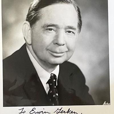 Carl Albert signed photo