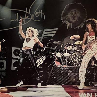 Van Halen David Lee Roth signed photo