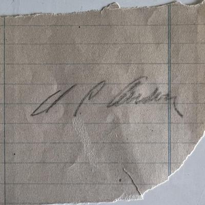 Cap Anson original signature