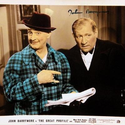 John Barrymore signed movie still photo 