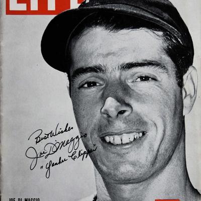 Joe Di Maggio signed Life Magazine