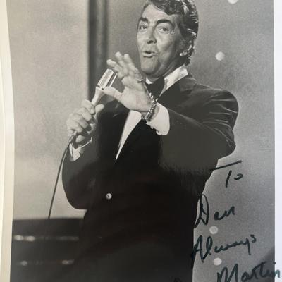 Dean Martin signed photo