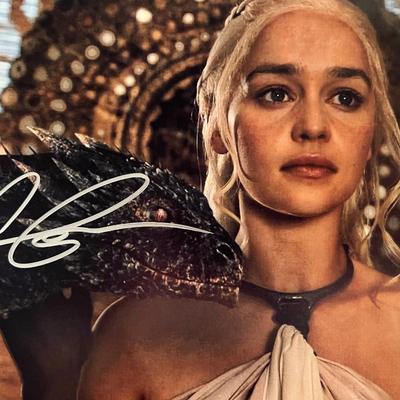 Game of Thrones Emilia Clarke signed photo