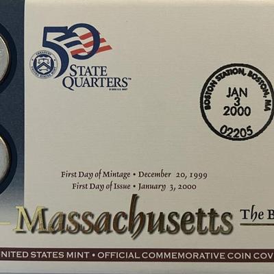 Massachusetts US Mint Commemorative Coin Cover