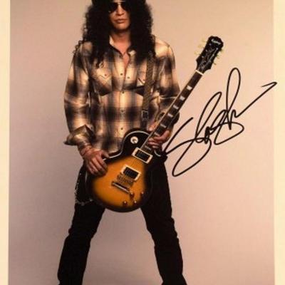 Slash signed promo photo 