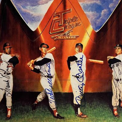Frank Robinson, Ted Williams, Mickey Mantle and Carl Yastrzemski signed photo