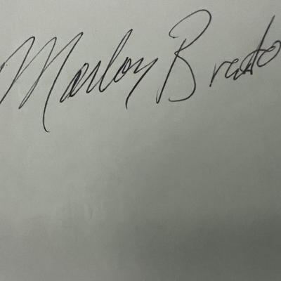 Marlon Brando original signature