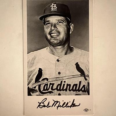 Bob Milliken facsimile signed photo. 3x5 inches