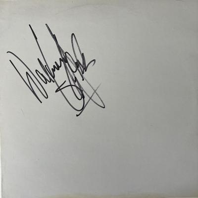 Wolfman Jack and Gene Clark signed album cover 