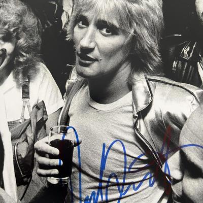 Rod Stewart signed photo
