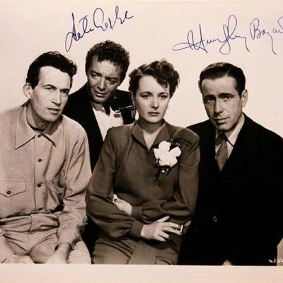 Humphrey Bogart and Peter Lorre signed movie photo 