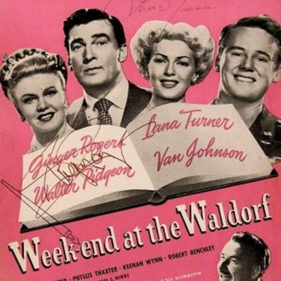 Lana Turner and Ginger Rogers signed sheet music 