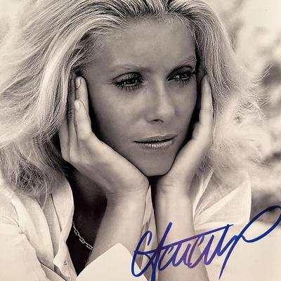 Catherine Deneuve signed photo
