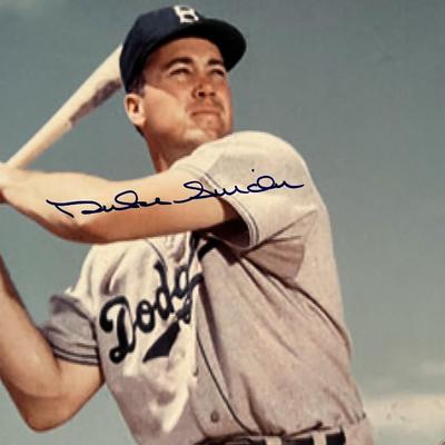 Duke Snider signed photo