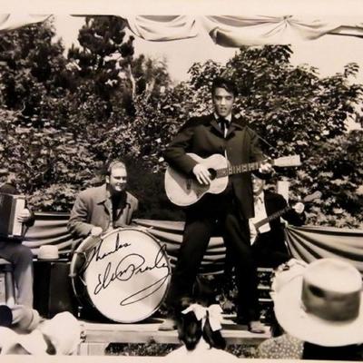 Elvis Presley signed promo photo 